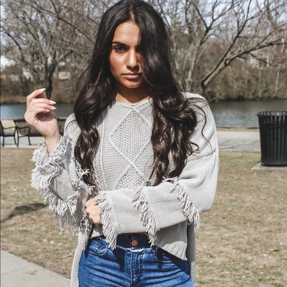 Tara Fringe Sweater